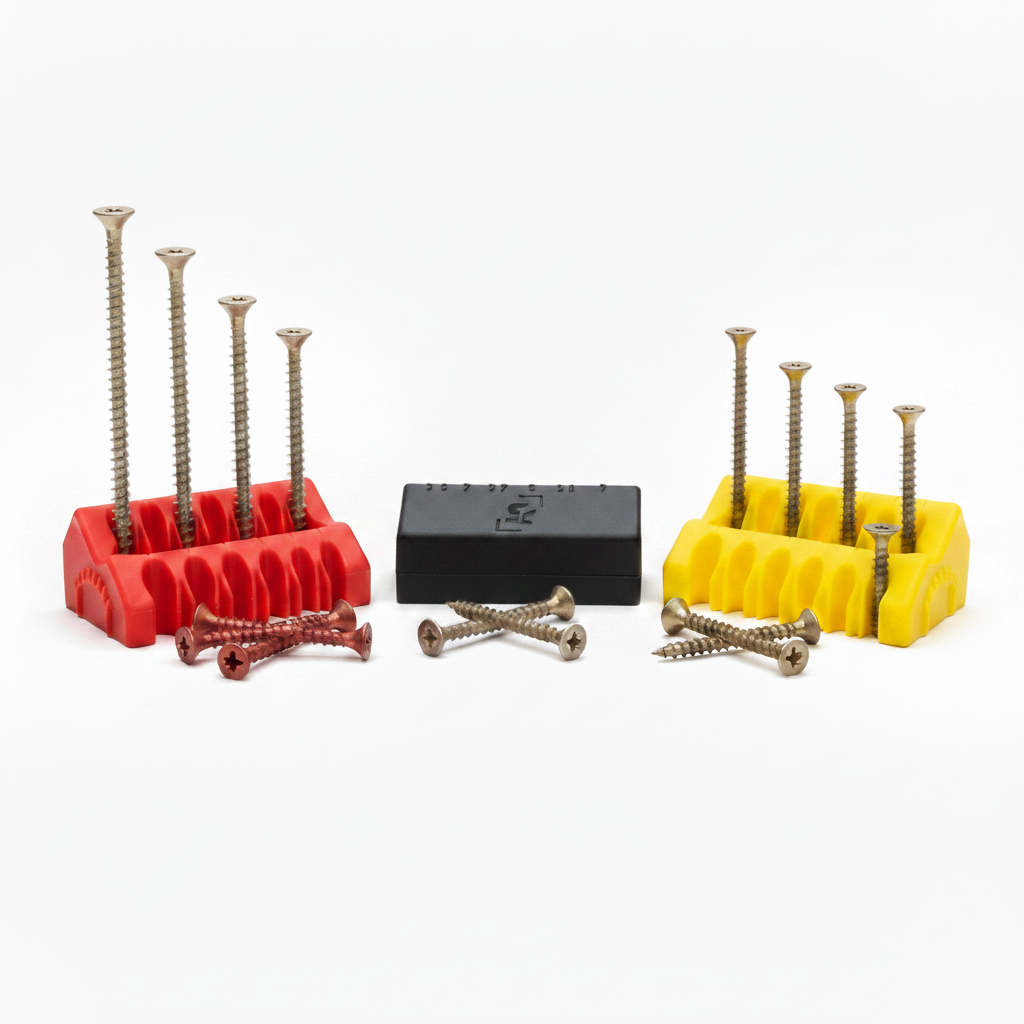 Screw Caddy | Mixed 3-Pack (Red, Black & Yellow)
